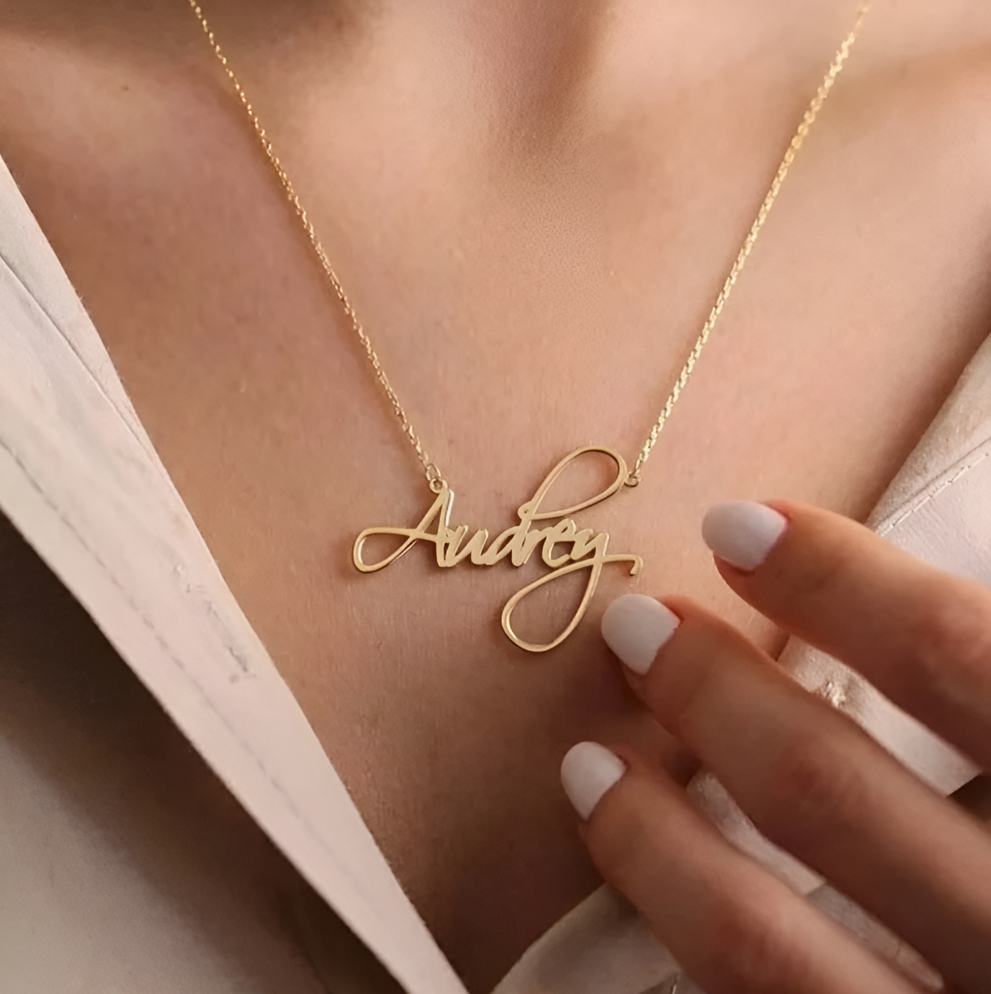 Personalized Stainless Steel Name Letter Necklace: Elegant Valentine's Gift